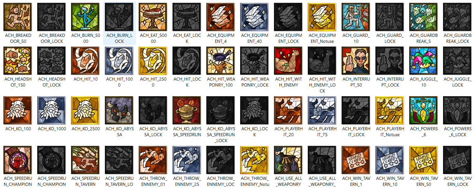 TaVRn's Takedown: Naheulbeuk · achievement system